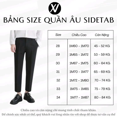 Quần Âu Nam Xuân Vũ Clothing - Quần Tây Sidetab Lưng Cao Dáng Baggy, Cạp Đai Chỉnh Eo, Giá Ưu Đãi 179.000₫