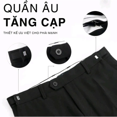 Quần Âu Nam Xuân Vũ Clothing - Quần Tây Sidetab Lưng Cao Dáng Baggy, Cạp Đai Chỉnh Eo, Giá Ưu Đãi 179.000₫