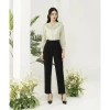 Quần âu nữ baggy cạp cao ống đứng chuẩn phom LAVENDER gumac thái hòa giá 168k 2