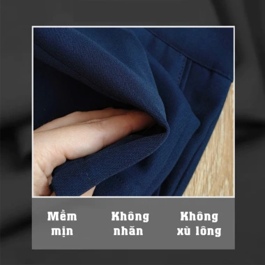 Quần âu nữ baggy cạp cao ống đứng chuẩn phom LAVENDER gumac thái hòa giá 168k 4