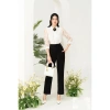 Quần âu nữ baggy cạp cao ống đứng chuẩn phom LAVENDER gumac thái hòa giá 168k 5