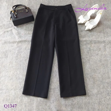 Quần âu nữ LAVENDER đen co giãn nhẹ, ống rộng 23cm, basic, giảm giá 258.999 VND 2 Quần âu nữ LAVENDER đen co giãn nhẹ, ống rộng 23cm, basic, giảm giá 258.999 VND 2