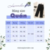 Quần âu nữ LAVENDER đen co giãn nhẹ, ống rộng 23cm, basic, giảm giá 258.999 VND 7
