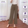 Quần âu nữ LAVENDER màu nâu tây ống suông chất co giãn khóa sườn giá chỉ 299.000 VND