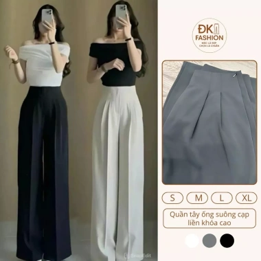 Quần Âu Nữ Ống Suông Dáng Đứng Form Đẹp - Công Sở, Tôn Dáng, Dễ Phối, Giá 125k