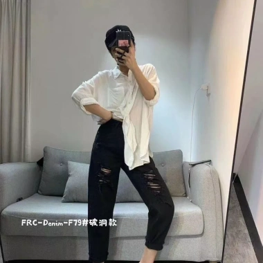 Quần baggy bò rách Quảng Châu HOT TRENDING - Giá chỉ 177.500₫, giảm tới 18%