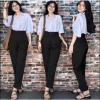 Quần Baggy Cạp Cao 2 Cúc Đen Lưng Cao Đi Học Công Sở - Giá 145k Giảm PQM STORE