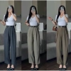 Quần Baggy Công Sở Nữ Lưng Cao Gold Nhật Mềm Mịn Dáng Thụng Dài 92-93cm 166k 3
