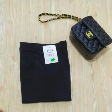 Quần baggy cúc bọc quần tây nữ đẹp lưng cao thoải mái đi học - Giá 108.000 VND