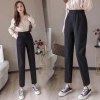 Quần baggy lưng cao 2 cúc lệch chất liệu tuyết mưa, sang, thoải mái đi học đi làm 9