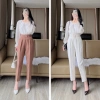 Quần baggy lưng cao khóa sườn Anmy - ống đứng tôn dáng công sở, chỉ 250k 5
