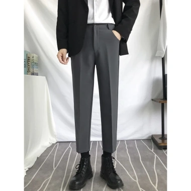 Quần baggy nam KLAY vải hàn ống rộng, co giãn thoải mái, thời trang giá 109.433đ 2