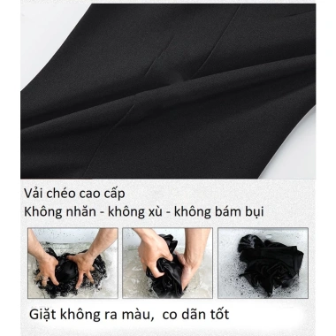 Quần baggy nam KLAY vải hàn ống rộng, co giãn thoải mái, thời trang giá 109.433đ 6