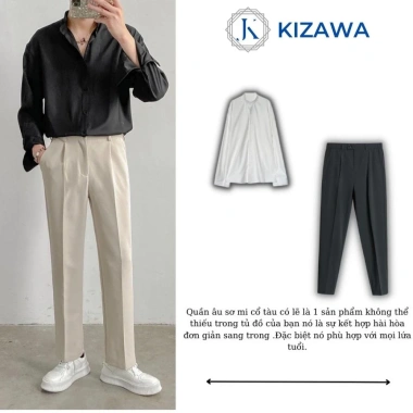 Quần baggy nam ống rộng vải Hàn cao cấp, co giãn thời trang KIZAWA - 106.721₫