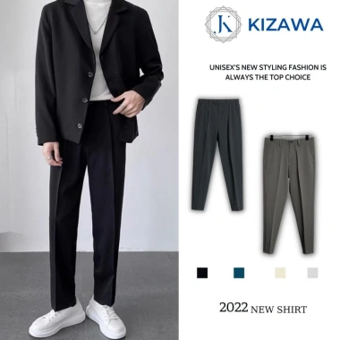 Quần baggy nam ống rộng vải Hàn cao cấp, co giãn thời trang KIZAWA - 106.721₫