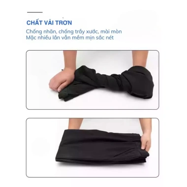 Quần baggy nam ống suông cạp chun co giãn, mềm mịn, phù hợp công sở - 136.000₫