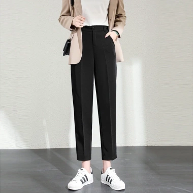 Quần baggy nữ basic lưng cao chất tuyết mưa - Giá 140k, thích hợp đi học, đi làm