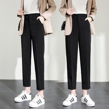 Quần baggy nữ basic lưng cao chất tuyết mưa - Giá 140k, thích hợp đi học, đi làm