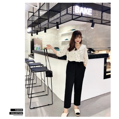 Quần baggy nữ Bigsize 60-100kg, quần tây công sở lưng cao ống rộng, đi học đi làm chỉ 200.000 VND 4