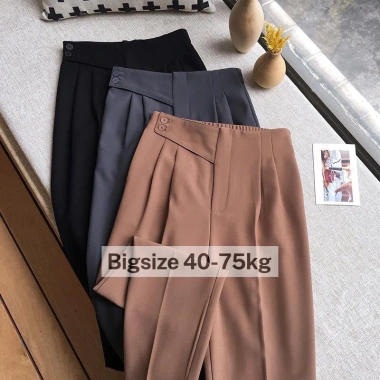 Quần baggy nữ cạp cao 2 khuy bigsize 40‑75kg lưng chun - Quần tây công sở mã 236 94.000₫ 2