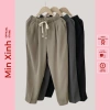 Quần Baggy Nữ Cạp Chun Dây Rút - Vải Ru.by Hàn Dày Dặn, Mềm Mại, Giá 150k