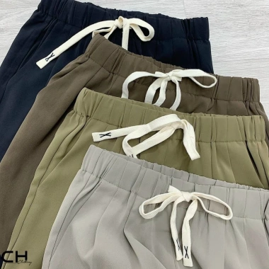 Quần Baggy Nữ Cạp Chun Dây Rút - Vải Ru.by Hàn Dày Dặn, Mềm Mại, Giá 150k 6