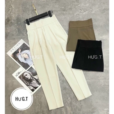 Quần baggy nữ cạp V thời trang, quần tây thụng kiểu mới siêu hót - Giá 81.497 VND