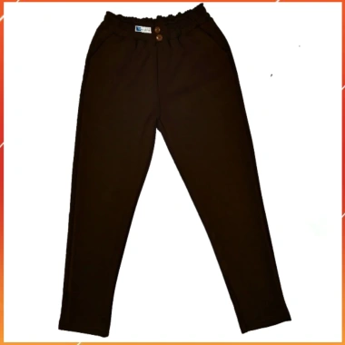 Quần Baggy Nữ Công Sở Vải Nỉ Xốp Cạp Chun Co Giãn - Mềm Mịn, Thoải Mái, Giá 145k 3