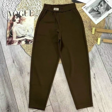 Quần Baggy Nữ Công Sở Vải Nỉ Xốp Cạp Chun Co Giãn - Mềm Mịn, Thoải Mái, Giá 145k 7