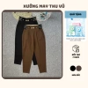 Quần baggy nữ logo H Thu Vũ – Quần tây chất umi co giãn 4 chiều, chỉ 160.000₫