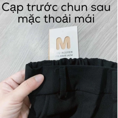 Quần Baggy Nữ Lưng Cao Bigsize Chala Đường Dây Thun Tây Đến 77kg Giá 109.200 VND