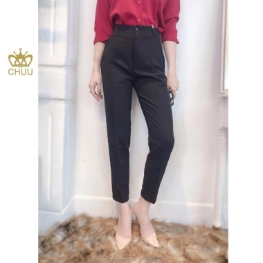 Quần baggy nữ lưng cao cạp cao công sở thanh lịch size 45-80kg mã 303 chất liệu cao cấp