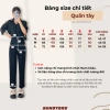 Quần baggy nữ lưng cao Vitex vải tuyết mưa Q02, đai đen thanh lịch đi học đi làm công sở - 239k 2
