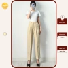 Quần baggy nữ lưng cao Vitex vải tuyết mưa Q02, đai đen thanh lịch đi học đi làm công sở - 239k 9