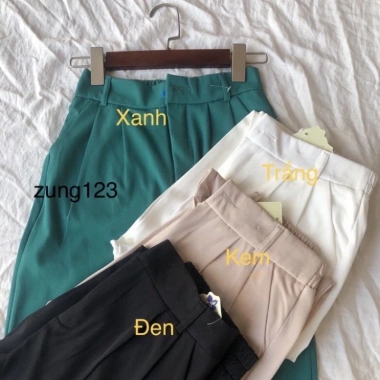 Quần baggy nữ lưng chun bo gấu lệch siêu hót - mã mới 008, giá chỉ 129.000₫ 4