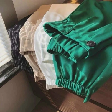Quần baggy nữ lưng chun bo gấu lệch siêu hót - mã mới 008, giá chỉ 129.000₫ 7