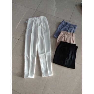 Quần baggy nữ lưng chun cạp cao vải quần tây công sở mã 888 - Giá 89.000 VND 8