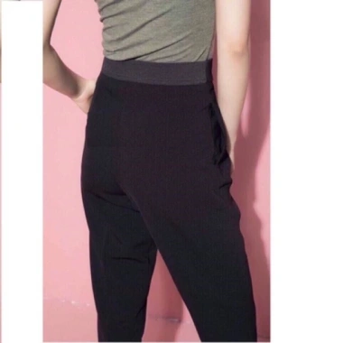 Quần baggy nữ lưng chun khóa sườn - Quần tây công sở dài dáng baggy, chỉ 102.000₫