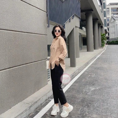 Quần baggy vải cao cấp cạp lưng cao - Quần nữ công sở chất đẹp, giảm giá 119k 4 Quần baggy vải cao cấp cạp lưng cao - Quần nữ công sở chất đẹp, giảm giá 119k 4