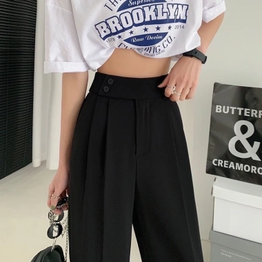 Quần bagyy nữ công sở cạp lệch 2 khuy siêu hách dáng - Mã 02, giảm còn 99.000₫