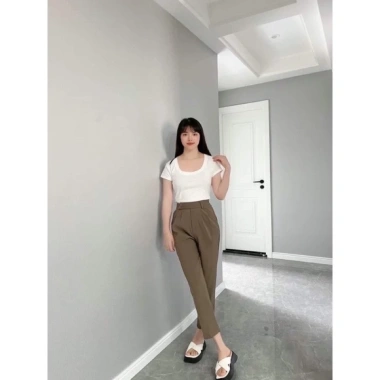 Quần bagyy nữ công sở cạp lệch 2 khuy siêu hách dáng - Mã 02, giảm còn 99.000₫