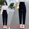 Quần bagyy nữ lưng cao, khóa sau hông, cạp cao vải tuyết mưa dày, co giãn nhẹ - 79.000đ