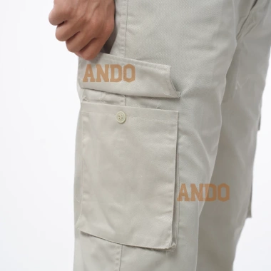 Quần bảo hộ lao động Ando PR04 màu ghi - Vải pangrim cao cấp không xù, chỉ 159.000₫ 4