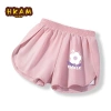 Quần Bé Gái HKAM Short Thể Thao Mùa Hè Trẻ Em, Thiết Kế In Hoa Tím, Thoải Mái và Mát Mẻ 7