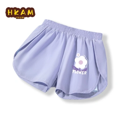 Quần Bé Gái HKAM Short Thể Thao Mùa Hè Trẻ Em, Thiết Kế In Hoa Tím, Thoải Mái và Mát Mẻ 9 Quần Bé Gái HKAM Short Thể Thao Mùa Hè Trẻ Em, Thiết Kế In Hoa Tím, Thoải Mái và Mát Mẻ 9