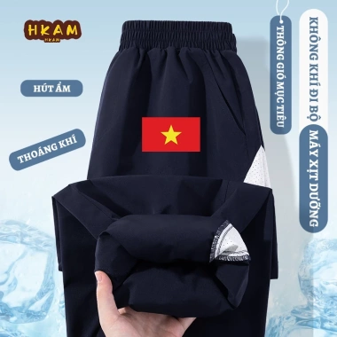 Quần bé trai chống muỗi mùa hè khô nhanh thoáng khí in cờ Việt Nam HKAM