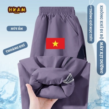 Quần bé trai chống muỗi mùa hè khô nhanh thoáng khí in cờ Việt Nam HKAM