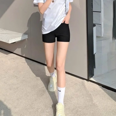 Quần Black Funoff Biker Short Nữ Dáng Ngắn Nâng Mông Giá 45k 3
