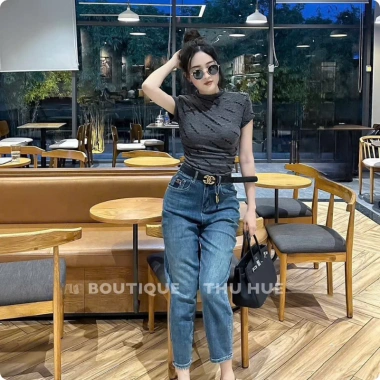 Quần Bò Jean Nữ Baggy Con Giãn Mềm Mịn Tôn Dáng + Belt Quảng Châu Cao Cấp 445.550₫ 2