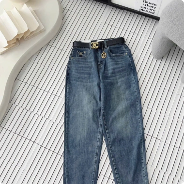 Quần Bò Jean Nữ Baggy Con Giãn Mềm Mịn Tôn Dáng + Belt Quảng Châu Cao Cấp 445.550₫ 5
